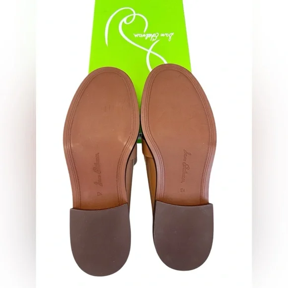 SAM EDELMAN Christy Patent Leather Loafers Camel Gold Size Women 8.5 M $150 MSRP - Picture 12 of 16